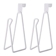 Suporte para papel higiênico de metal branco (2 unidades)
