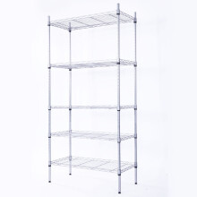 Étagère à 5 niveaux réglable en fil d'acier 14 po x 30 po x 59 po