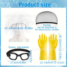 (Scientist Set) Set di cappello, guanti, occhiali, gonna in tulle e cinturino da Minion per Halloween, ideale per adulti.