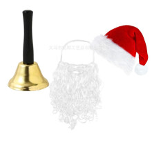 (Set 12) Set di decorazioni natalizie di Babbo Natale: cappello, barba, guanti, occhiali, cintura