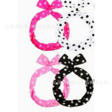 (Set 16) Vintage Ball Party Polka Dot Headband Black Cat Glasses Solid Silk Scarf Pearl Necklace Bracelet Earring Set