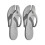 Foldable Flip Flops Walking Sandals with Nonslip Shower-Gray S 1