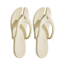 Thin Fold Up Slippers Quick Drying Water Friendly-Khaki S