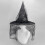 (Black) Halloween Witch Hat with Spider Web, Adult Pointed Wizard Hat Prop 1