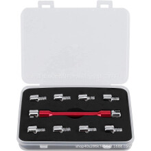 (Red) Motorcycle Spoke Wrench Tire Tool 5.0~6.8mm Wire Wrench