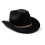(Black) Cappello da cowboy bianco e nero con sciarpa, cappello da cowboy western, Dick 1