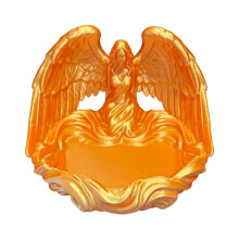 Angel Wing Shape Jewelry Storage Plate Plastic Texture for-Red