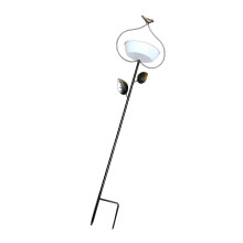 Decorative Wrought Iron Duals Function Bird Feeder Tool And
