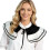 Accessoire de mode féminin à col volant détachable facile à 1