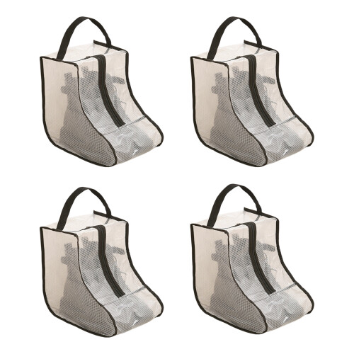Set mit 4 durchsichtigen, transparenten-schwarz transparent