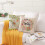 Fodere per cuscini primaverili 20x20 cm, set floreale da 4 pezzi 4