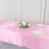 Pink Satin Rectangular Tablecloth 60 x 102 in 5