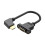 HDTV Right Angle Adapters Cable 0.5M Gold Plated-Bend left 1