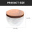 Square Ceramic & Wood Spice Jar with Marble Lid 2