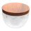 Square Ceramic & Wood Spice Jar with Marble Lid 5