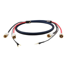 Premium Silver Plated 2RCA Phono Cable For Turntables With-3 m