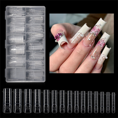 150 pièces de pointes d'ongles transparentes, parfaites pour la 1