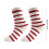 Christmas Stocking Plush Fleece Multicolor 1pc 3