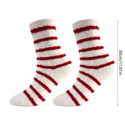 Christmas Stocking Plush Fleece Multicolor 1pc 2