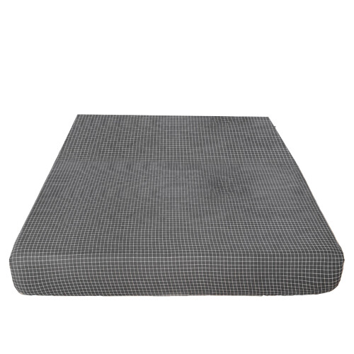 Drap-housse en polyester à carreaux 150 x 200 cm avec bords élastiques 1