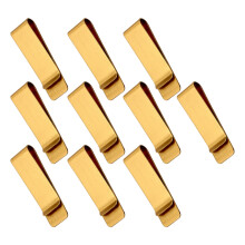 10Pcs Metal Pen Clip Metal Bookmarks Page-No. 5 copper color