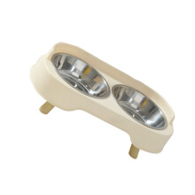 Stainless Steel Pet Food Water Bowl Set Sofa With Base Cats Home Use Feeding Large Capacity Double Bowl