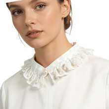 Elegant Lolitas Styles White Pearls Detachable Collar-White