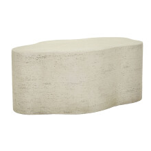 Tavolinetto in magnesio colore crema cm 92,5x55x40