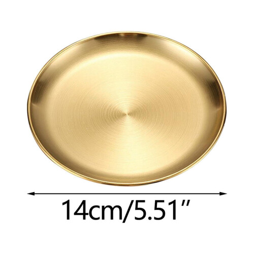 Stainless Steel Dining Plates – Thickened, Stackable 1