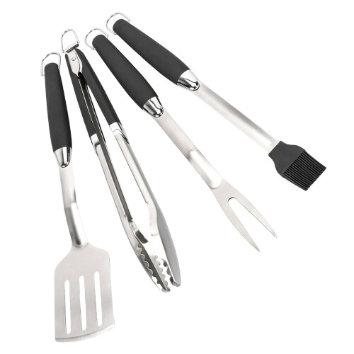 Premium Stainless Steel BBQ Grilling Tool Set With Ergonomic