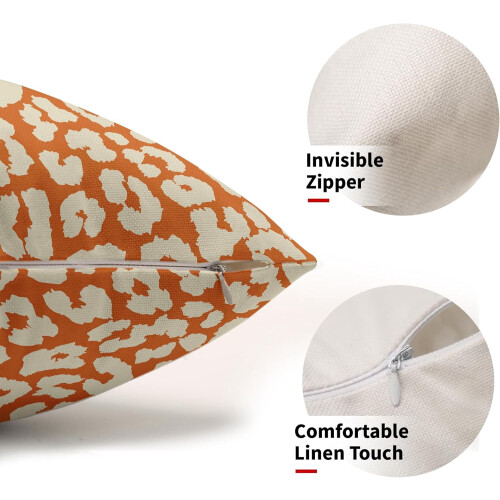 Set di 2 federe con stampa leopardata, 30x50 cm. 2