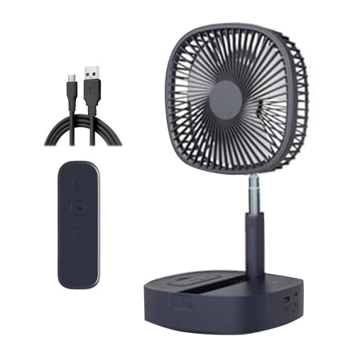 Portable foldable oscillating fan7200mAh USB-C remote
