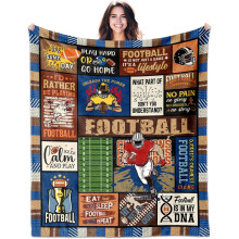 Couverture de football 50 x 60 pouces pour garçons et hommes