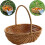 Panier de pique-nique pastèque en imitation osier marron (1 pièce) 1