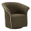 Poltrona girevole in tessuto verde cm 83,5x66x80 1