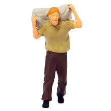 Klein 1:87 bouwteam met bouwbenodigdheden miniatuur-Draagtas