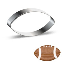 Stainless Steel Football & Cap Cookie Cutters