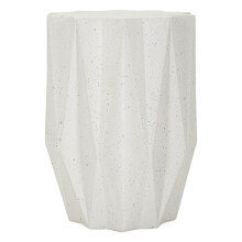Tavolinetto in magnesio colore bianco cm Ø 40x53
