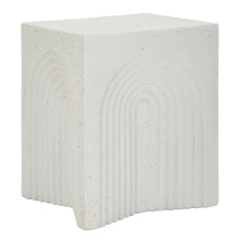 Tavolinetto in magnesio colore bianco cm 40,5X40,5X50,5