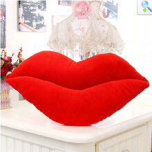 Kissen mit roten Lippen, 50 cm, Valentinstagsgeschenk