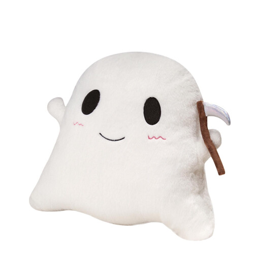 Halloween Ghost Pillow with Scythe, Soft Decor Cushion