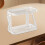 Wall-Mounted White Plastic Double Shelf for Bathroom 1