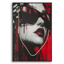 Dipinto su tela con led cm 60x3,5x90