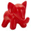 Sgabello elefante rosso in PE da esterno cm 864656 1