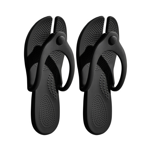 Multi Color Minimalists Travel Slippers Comfortable-Black S