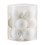 White Glitter Christmas Baubles 12 Pack 1