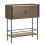 Mobiletto in metallo e legno marrone cm 100x42x110 1