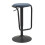 Sgabello bar in tessuto blu Ø cm 41x61 1