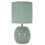 Lampada da comodino in ceramica turchese Ø cm 14x27 1