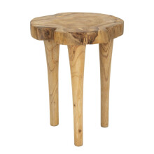 Sgabello in legno riciclato cm Ø 35x45.